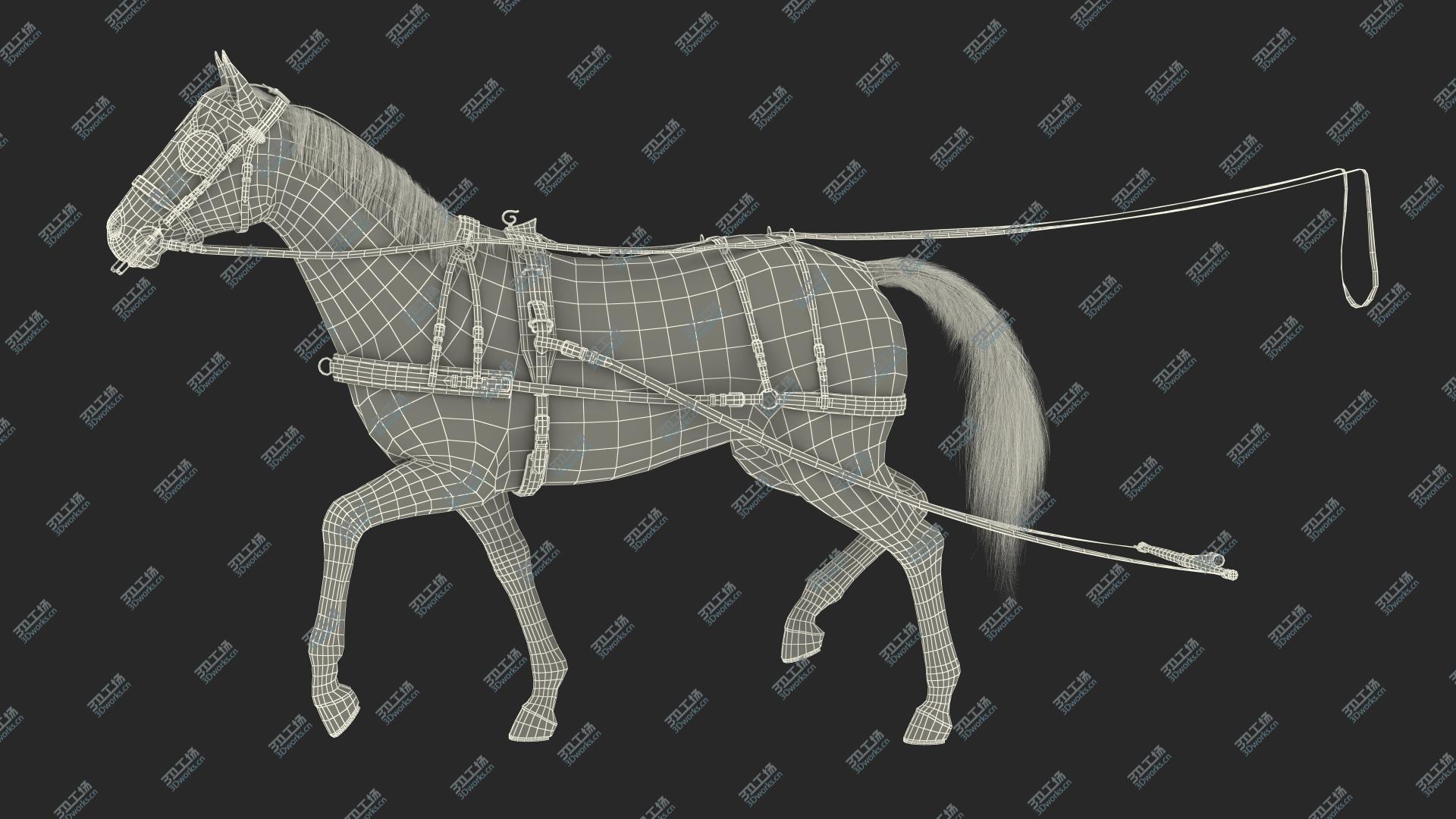 images/goods_img/20210313/Horse Drawn Leather Single Driving Harness Walking Pose Fur 3D model/3.jpg
